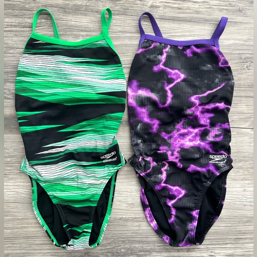 2 Speedo Endurance swim suits size 24